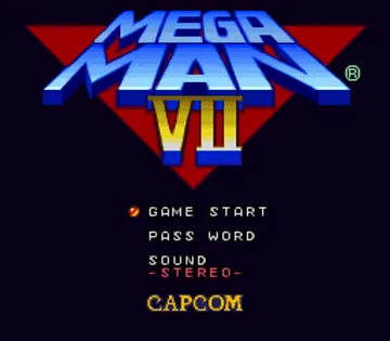 Mega Man 7 (USA) screen shot title